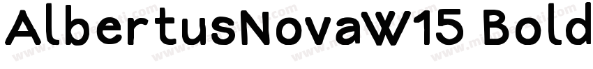 AlbertusNovaW15 Bold Regular字体转换